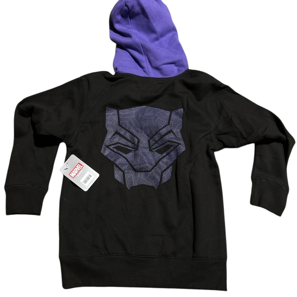 Marvel Black panther Purple Sweatshirt Hoodie Disney Kids youth 7/8 new with tag